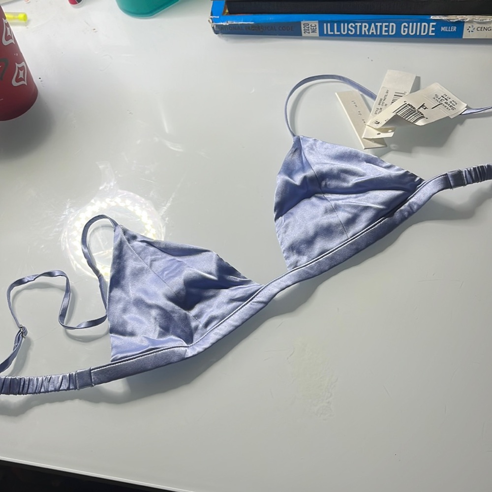 Fleur du Mal Lavender Silk Bra